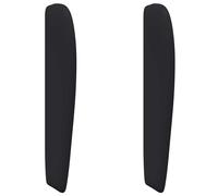 vidaXL Headboard Ear Black 80 x 23 x 6 cm PVC, Modern Black Headboard, Stylish B