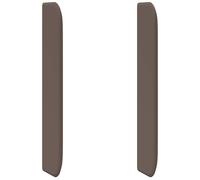 vidaXL Headboard Ear Brown 80 x 16 x 4 cm PVC, Modern Headboard, Durable PVC, En