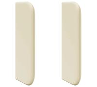 vidaXL Headboard Ear Cream 40.5 x 40.5 x 4 cm PVC, Bedroom Headboard, Modern Des