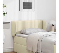 vidaXL Headboard Ear Cream 40 x 23 x 6 cm PVC