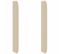vidaXL Headboard Ear Cream 80 x 16 x 4 cm Fabric