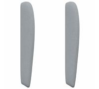 vidaXL Headboard Ear Light Grey 80 x 23 x 6 cm Fabric, Modern Fabric Headboard D