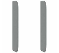 vidaXL Headboard Ear Light grey Fabric, Stylish Headboard, Durable Fabric Accent