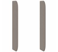 vidaXL Headboard Ear Taupe 80 x 16 x 4 cm Fabric, Modern Fabric Headboard, Minim