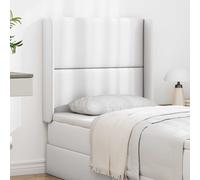 vidaXL Headboard Ear White 80 x 16 x 4 cm PVC