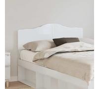 vidaXL Headboard Gloss White 120 cm Engineered wood