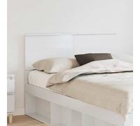 vidaXL Headboard Gloss White 120 cm Engineered wood