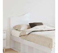 vidaXL Headboard Gloss White 120 cm Engineered wood