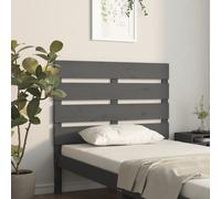 Vidaxl Headboard Grey 100X3X80 Cm Solid Wood Pine, Grey