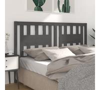 vidaXL Headboard Grey 141x4x100 cm Solid Wood Pine