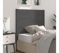 vidaXL Headboard Grey 96x4x100 cm Solid Wood Pine