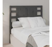 vidaXL Headboard Grey 96x4x100 cm Solid Wood Pine