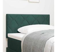 vidaXL Headboard Height Adjustable Dark green 90 cm Velvet