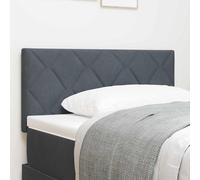 vidaXL Headboard Height Adjustable Dark grey 100 cm Velvet