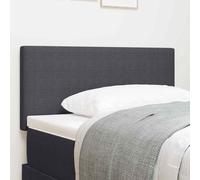 vidaXL Headboard Height Adjustable Dark grey 90 cm Rib fabric