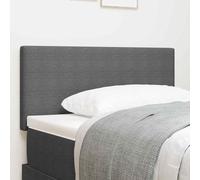 vidaXL Headboard Height Adjustable Light grey 100 cm Rib fabric