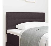 vidaXL Headboard Height Adjustable Manual Dark brown 80 cm Fabric