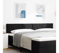 vidaXL Headboard Height Adjustable with Headboard Black 200 cm Velvet
