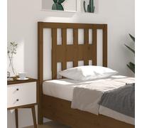 Vidaxl Headboard Honey Brown 106X4X100 Cm Solid Wood Pine, Brown