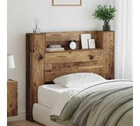 Headboard Cabinet with LED Bed Header Bed Headboard Storage Cabinet vidaXL