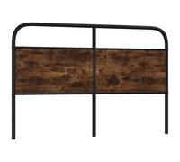 vidaXL Headboard Smoked Oak 160 cm Steel and Engineered Wood