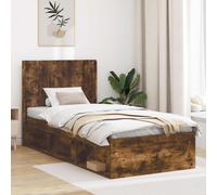 vidaXL Headboard Smoked Oak Engineered Wood