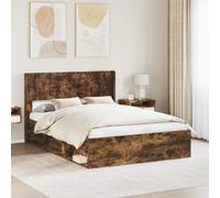 vidaXL Headboard Smoked Oak PB