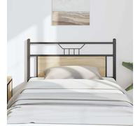 vidaXL Headboard Sonoma Oak 107 cm Engineered Wood and Steel bed headboard
