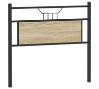 vidaXL Headboard Sonoma Oak 107 cm Engineered Wood and Steel bed headboard