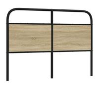Headboard Bed Header Bedroom Bed Headboard Steel and Engineered Wood vidaXL