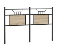 vidaXL Headboard Sonoma Oak 150 cm Engineered Wood and Steel bed headboard