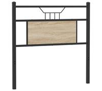 vidaXL Headboard Sonoma Oak 75 cm Engineered Wood and Steel bed headboard