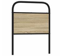 Headboard Bed Header Bedroom Bed Headboard Steel and Engineered Wood vidaXL