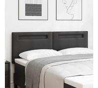 vidaXL Headboard Wall-mounted with Headboard Manual Black 144 cm PVC