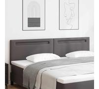 vidaXL Headboard Wall-mounted with Headboard Manual Grey 200 cm PVC