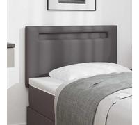vidaXL Headboard Wall-mounted with Headboard Manual Grey 90 cm PVC