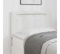 vidaXL Headboard Wall-mounted with Headboard Manual White 90 cm PVC