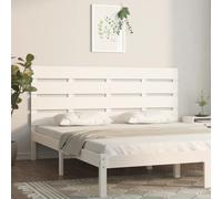 vidaXL Headboard White 120x3x80 cm Solid Wood Pine