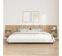 vidaXL Headboard with Cabinet 3 pcs Artisan Oak Engineered Wood