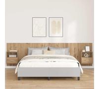 vidaXL Headboard with Cabinet 3 pcs Artisan Oak Engineered Wood