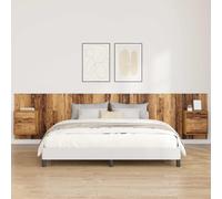 vidaXL Headboard with Cabinet 3 pcs Old Wood Engineered Wood