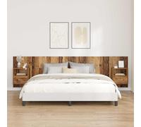 vidaXL Headboard with Cabinet 3 pcs Old Wood Engineered Wood