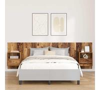 vidaXL Headboard with Cabinet 3 pcs Old Wood Engineered Wood