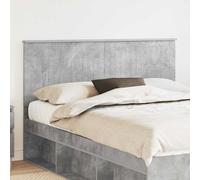 vidaXL Headboard with Headboard Concrete Grey 150 cm Engineered wood