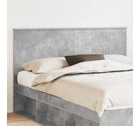 vidaXL Headboard with Headboard Concrete Grey 160 cm Engineered wood