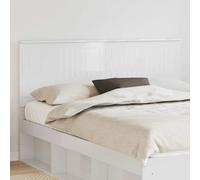 vidaXL Headboard with Headboard Gloss White 160 cm Engineered wood