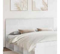 vidaXL Headboard with Headboard Gloss White 200 cm Engineered wood