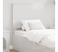 vidaXL Headboard with Headboard Gloss White 75 cm Engineered wood