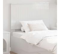 vidaXL Headboard with Headboard Gloss White 90 cm Engineered wood