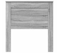 vidaXL Headboard with Headboard Grey Sonoma 100 cm Wood Composite Modern Bed Headboard, Robust Furniture, Rectangular Design, Simple Lines, Practical Decoration, Room Enhancement